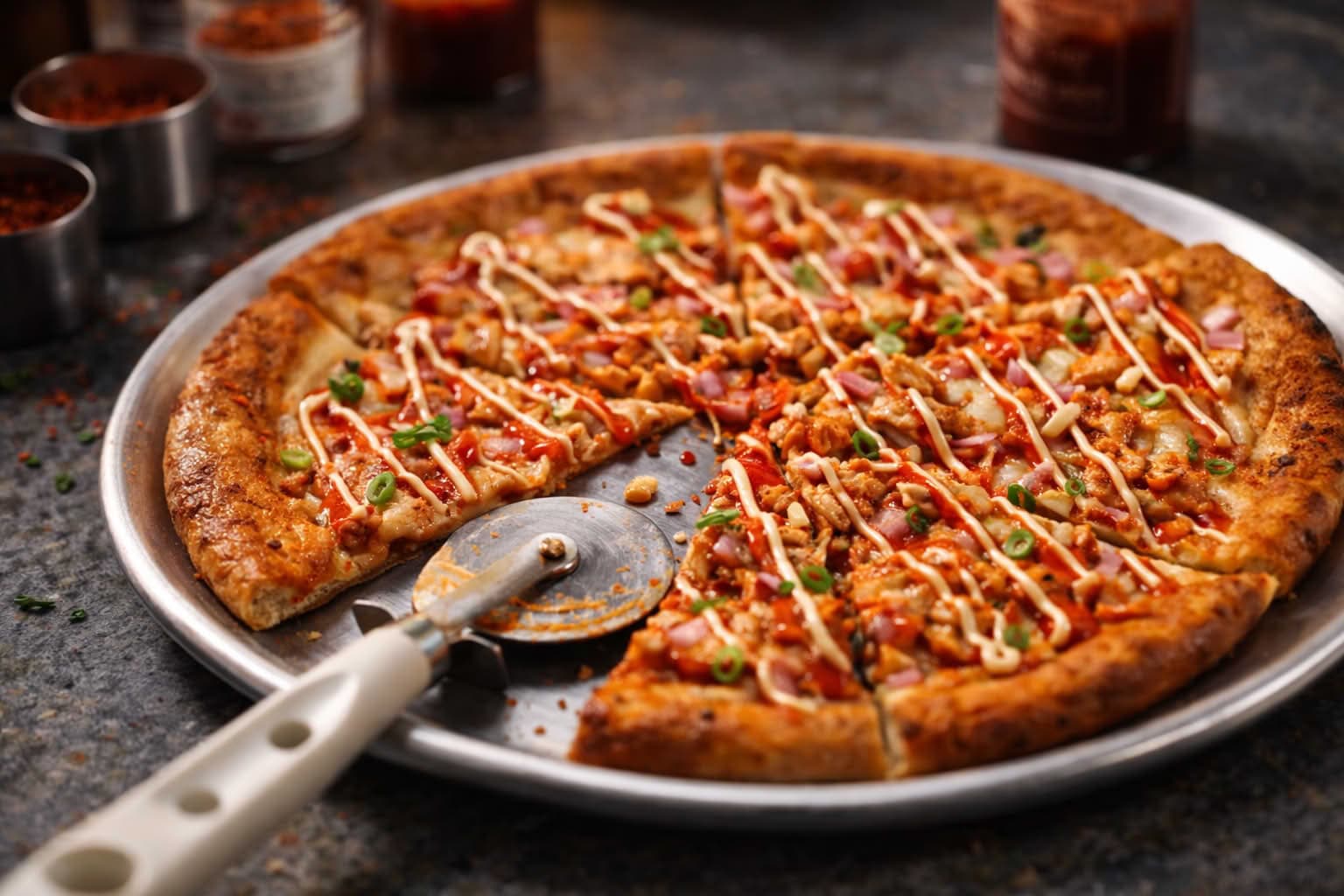 Pizza s ljutim umakom (umjesto chilli ulja)