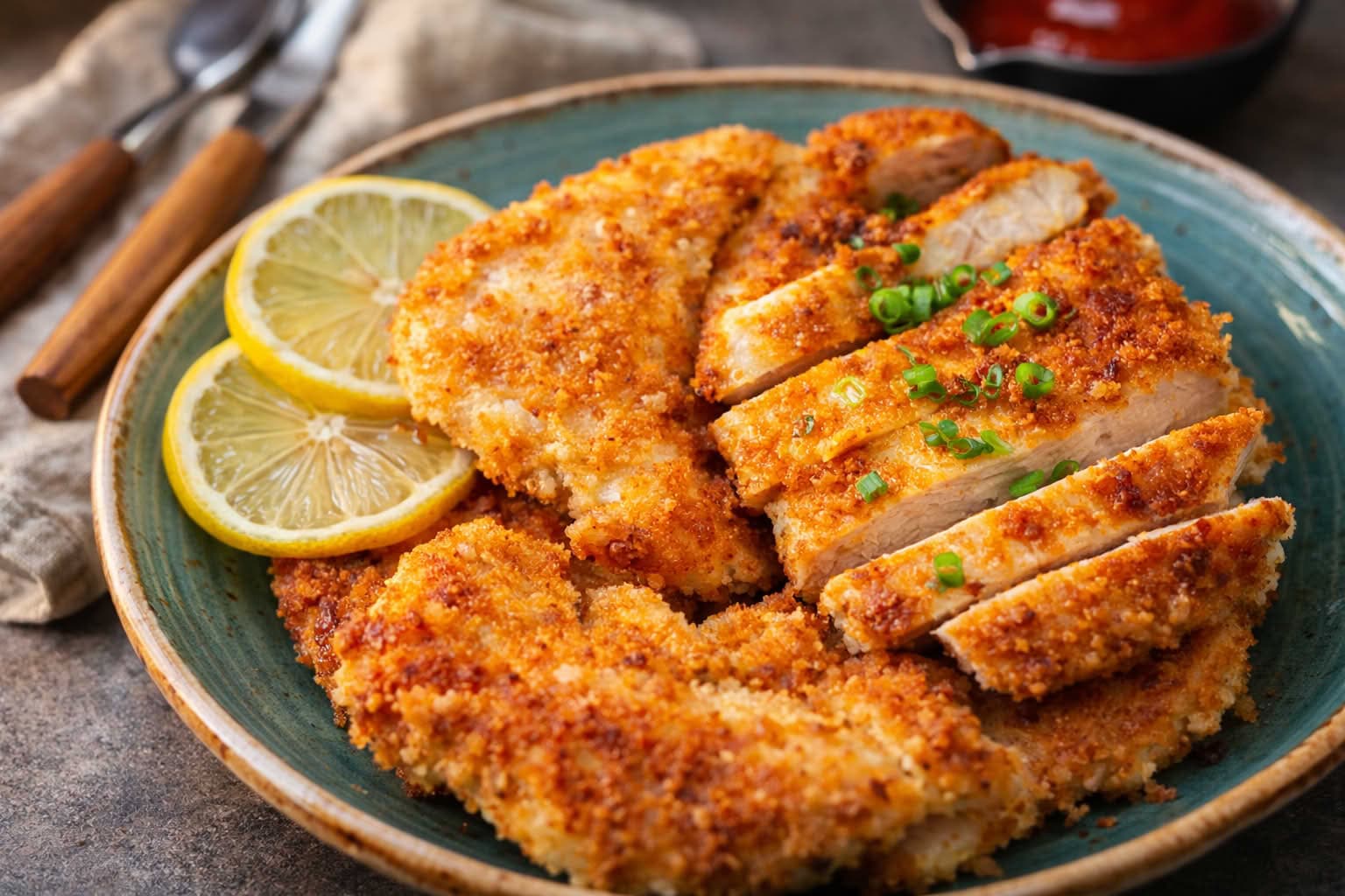 Pohano meso (piletina / svinjetina) + spicy dip