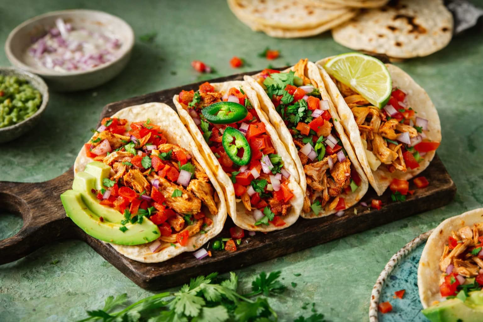 Tortilje / tacos s piletinom ili junetinom